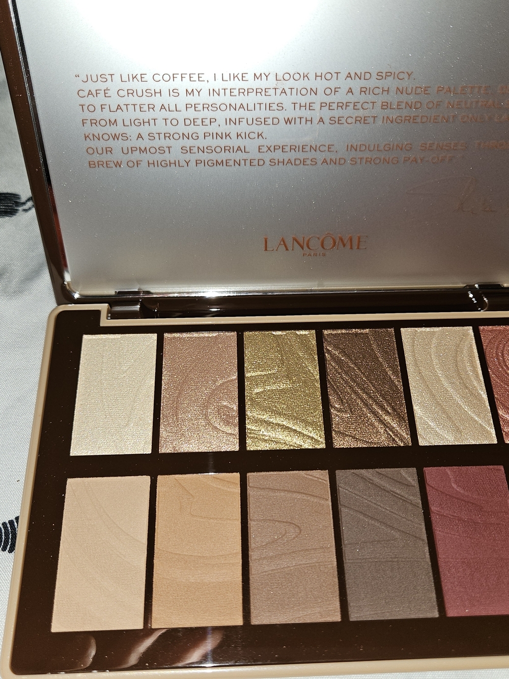 Lancôme Café Crush Eyeshadow Palette - Brown, Gold & Bronze Tones - Picture 7 of 12